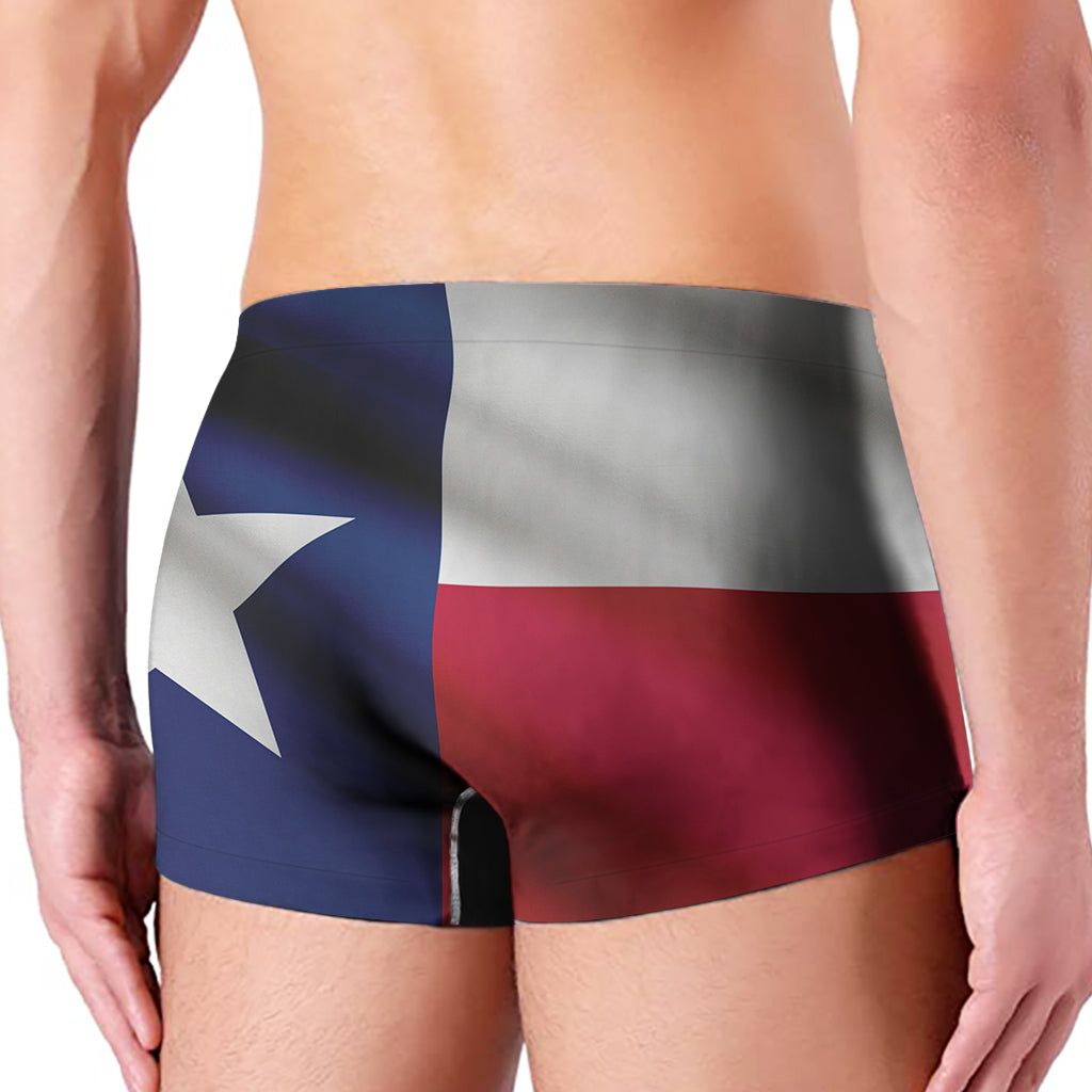Flag Of Texas Print Men's Boxer Briefs