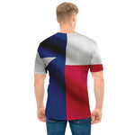 Flag Of Texas Print Men's T-Shirt