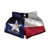 Flag Of Texas Print Muay Thai Boxing Shorts