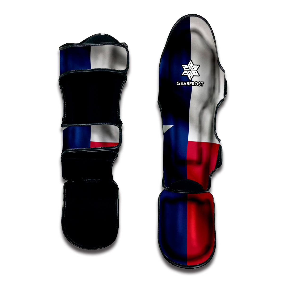 Flag Of Texas Print Muay Thai Shin Guard