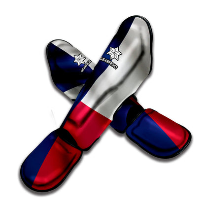 Flag Of Texas Print Muay Thai Shin Guard