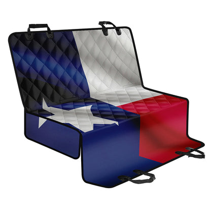 Flag Of Texas Print Pet Car Back Seat Cover