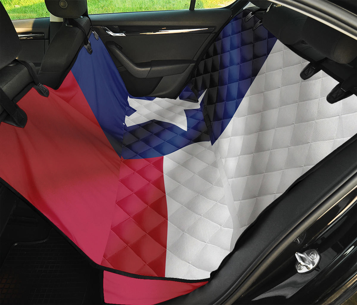 Flag Of Texas Print Pet Car Back Seat Cover