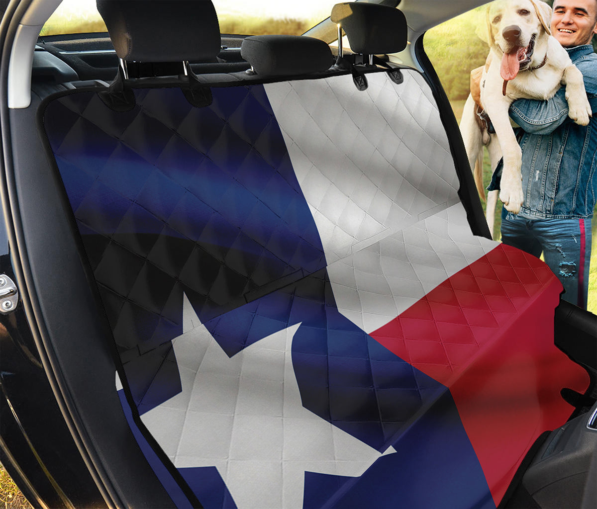 Flag Of Texas Print Pet Car Back Seat Cover