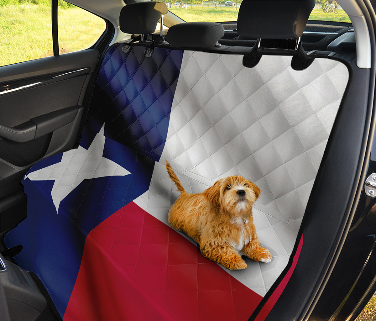 Flag Of Texas Print Pet Car Back Seat Cover