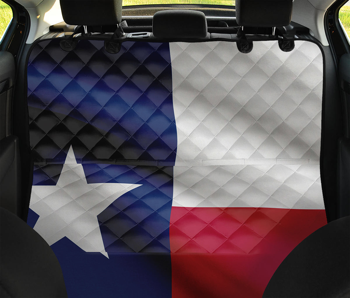 Flag Of Texas Print Pet Car Back Seat Cover