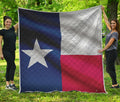 Flag Of Texas Print Quilt