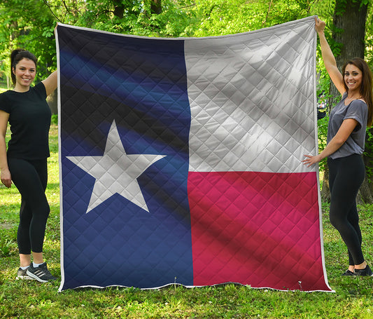 Flag Of Texas Print Quilt