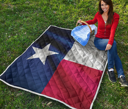Flag Of Texas Print Quilt