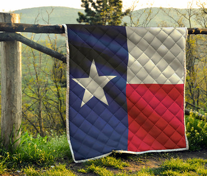 Flag Of Texas Print Quilt