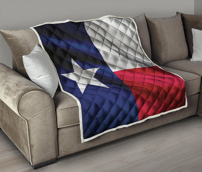 Flag Of Texas Print Quilt