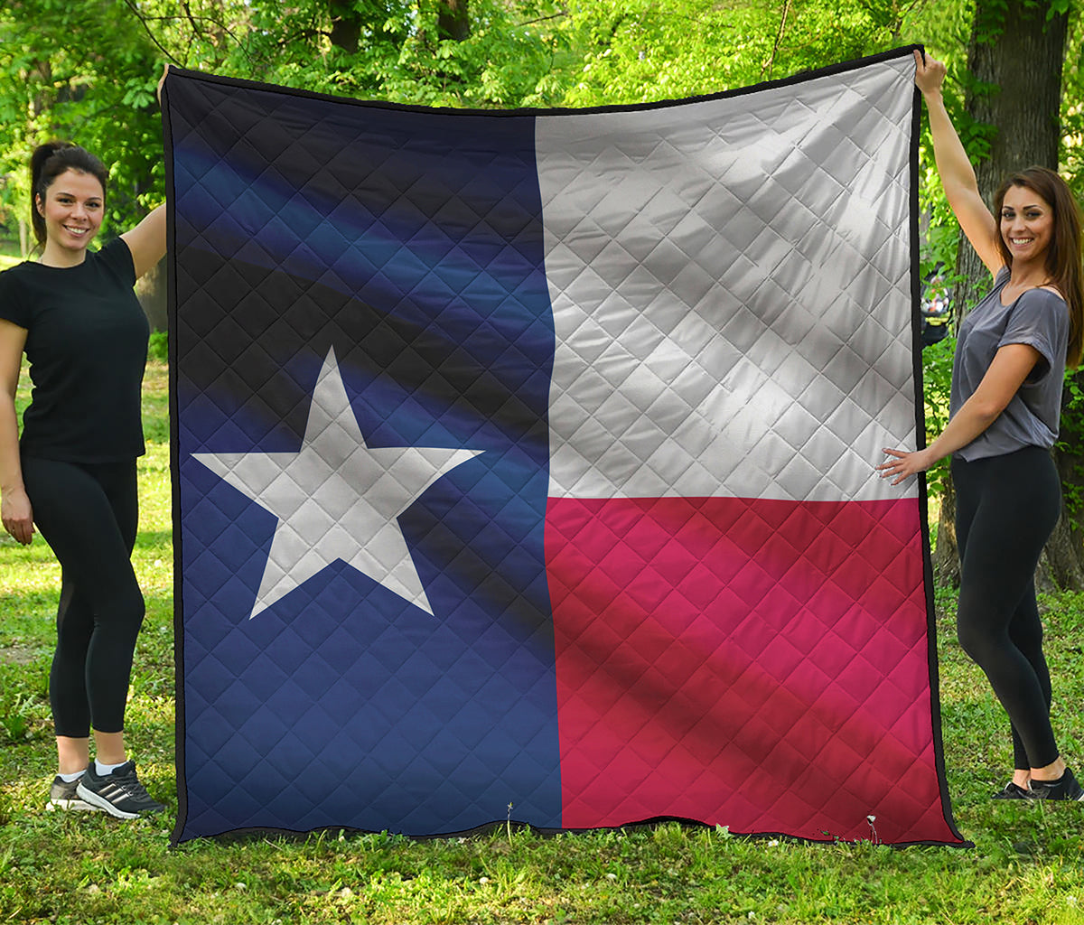 Flag Of Texas Print Quilt