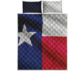Flag Of Texas Print Quilt Bed Set