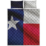Flag Of Texas Print Quilt Bed Set