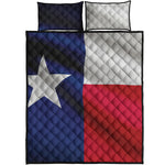 Flag Of Texas Print Quilt Bed Set