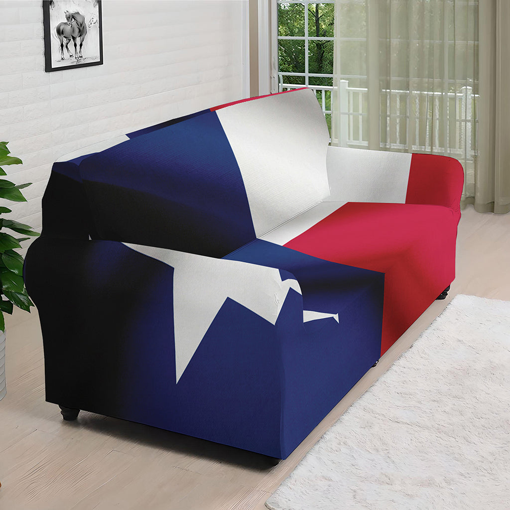 Flag Of Texas Print Sofa Cover