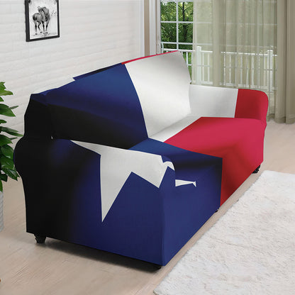 Flag Of Texas Print Sofa Cover
