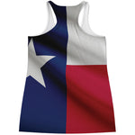Flag Of Texas Print Women's Racerback Tank Top