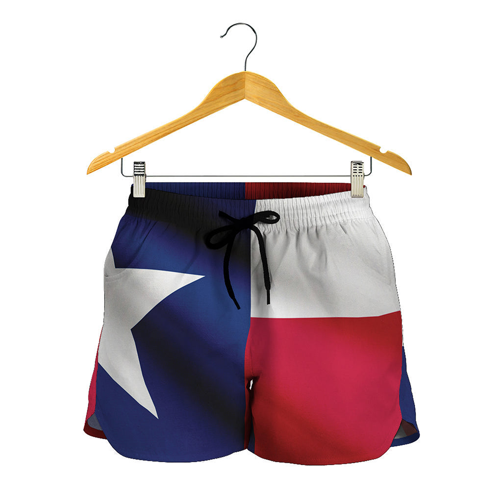 Flag Of Texas Print Women's Shorts