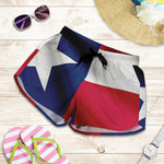 Flag Of Texas Print Women's Shorts