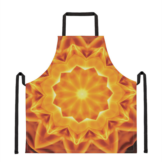 Flame Kaleidoscope Print Apron