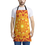 Flame Kaleidoscope Print Apron
