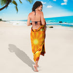 Flame Kaleidoscope Print Beach Sarong Wrap
