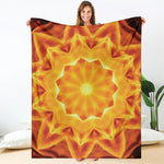 Flame Kaleidoscope Print Blanket