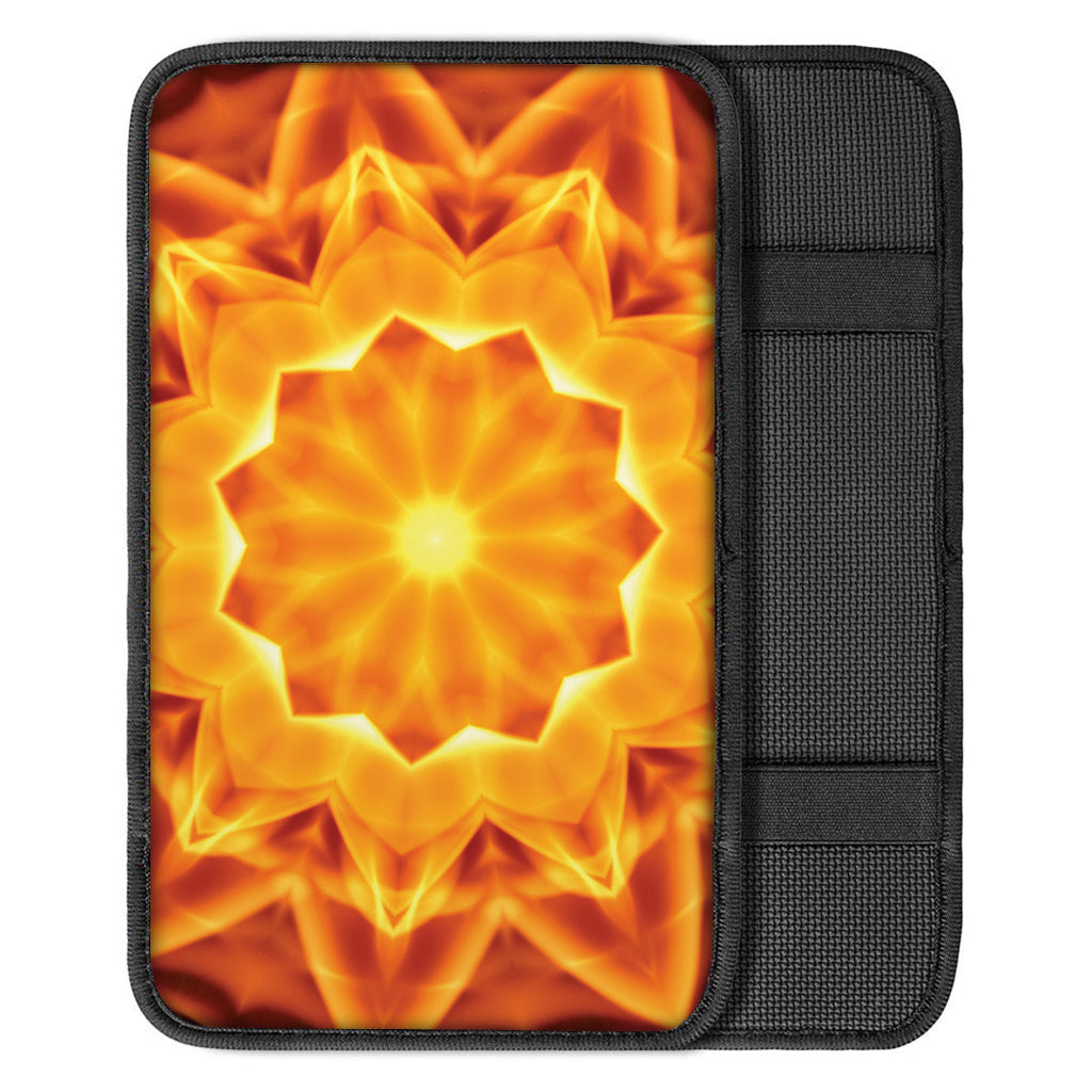 Flame Kaleidoscope Print Car Center Console Cover