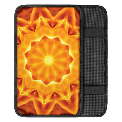 Flame Kaleidoscope Print Car Center Console Cover