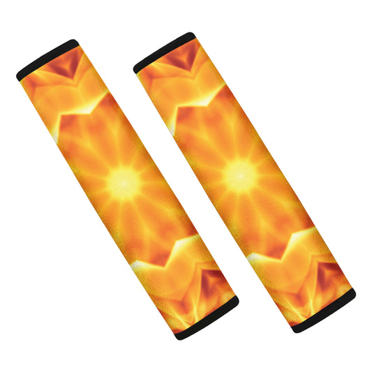 Flame Kaleidoscope Print Car Seat Belt Covers