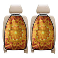 Flame Kaleidoscope Print Car Seat Organizers