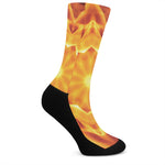Flame Kaleidoscope Print Crew Socks
