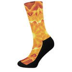Flame Kaleidoscope Print Crew Socks