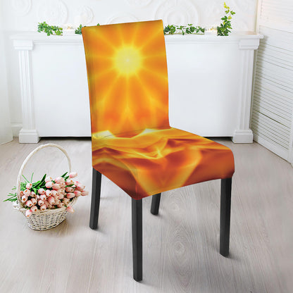 Flame Kaleidoscope Print Dining Chair Slipcover