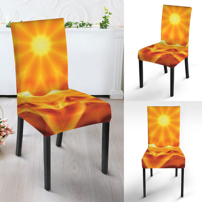 Flame Kaleidoscope Print Dining Chair Slipcover