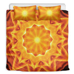 Flame Kaleidoscope Print Duvet Cover Bedding Set
