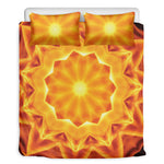 Flame Kaleidoscope Print Duvet Cover Bedding Set