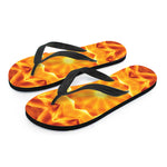 Flame Kaleidoscope Print Flip Flops