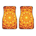 Flame Kaleidoscope Print Front Car Floor Mats