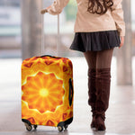 Flame Kaleidoscope Print Luggage Cover