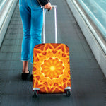 Flame Kaleidoscope Print Luggage Cover