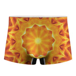 Flame Kaleidoscope Print Men's Boxer Briefs