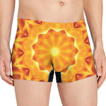Flame Kaleidoscope Print Men's Boxer Briefs