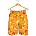 Flame Kaleidoscope Print Men's Shorts