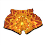 Flame Kaleidoscope Print Muay Thai Boxing Shorts