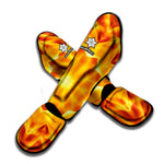 Flame Kaleidoscope Print Muay Thai Shin Guard