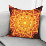 Flame Kaleidoscope Print Pillow Cover