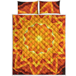 Flame Kaleidoscope Print Quilt Bed Set