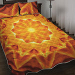 Flame Kaleidoscope Print Quilt Bed Set